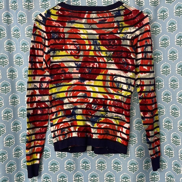 Like new! Anthropologie Sparrow Artist’s Study floral lightweight cardigan XS - Picture 9 of 13